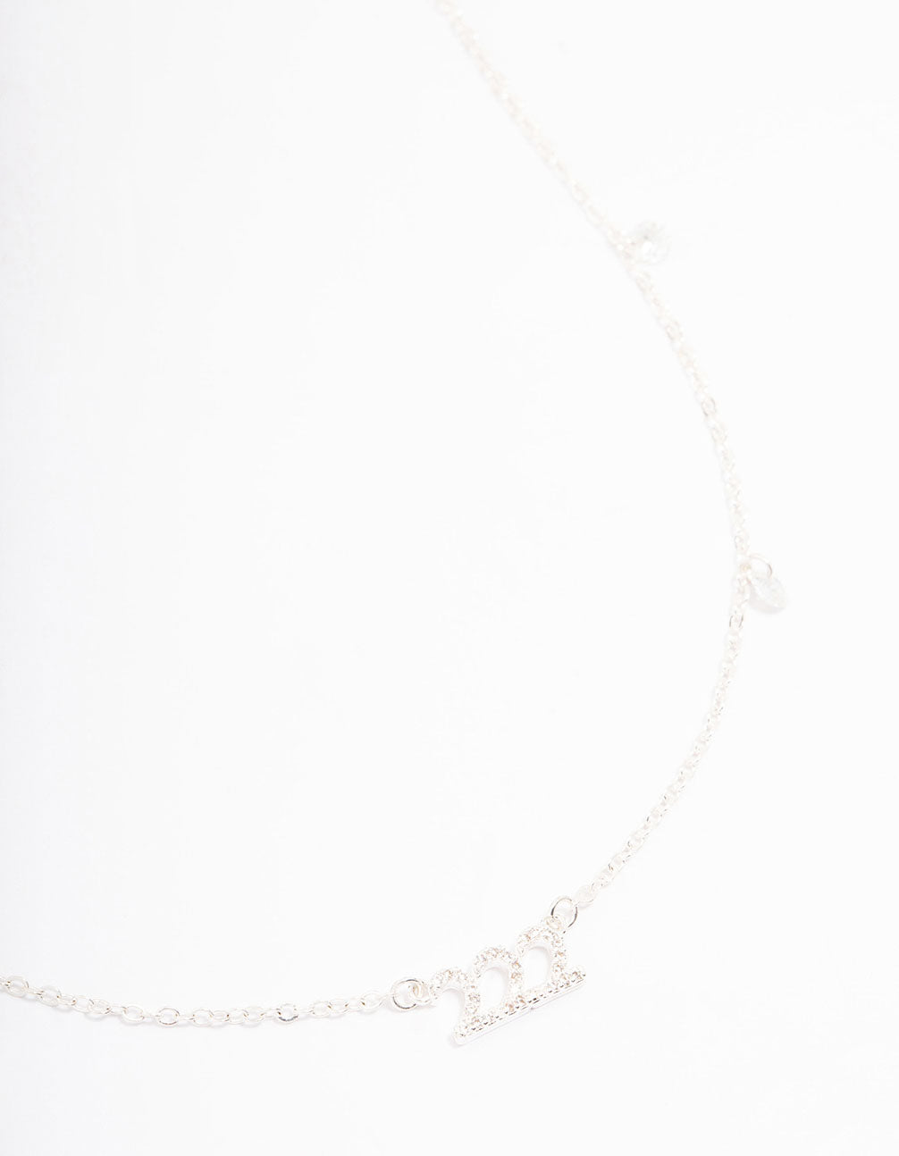 Angel Number Cubic Zirconia Chain Necklace