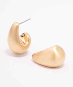 Large Smooth Teardrop Earrings