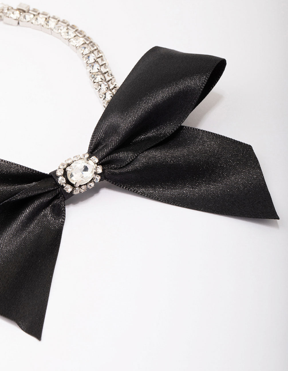 Fabric Bow Choker Necklace