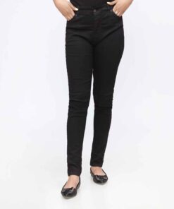 Black Slim Fit Denim Pant PW3604