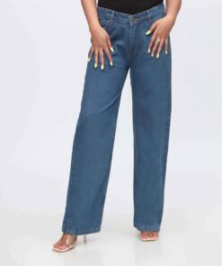 Grey Flapper Fit Denim Pant PW3616