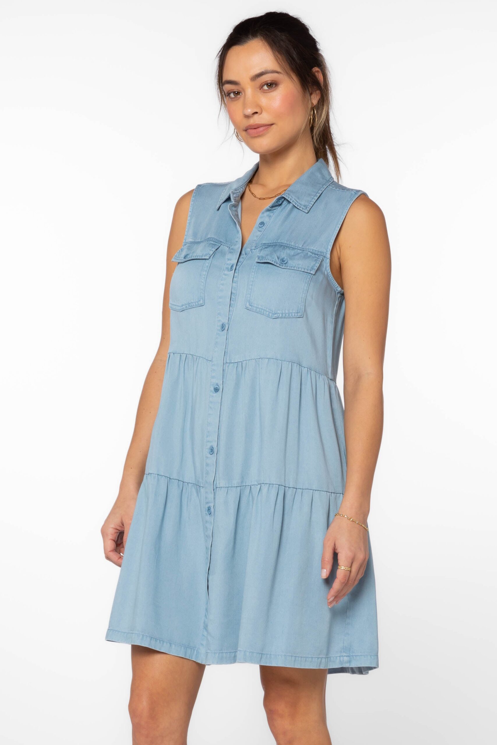 Blue Denim Dress - Image 3