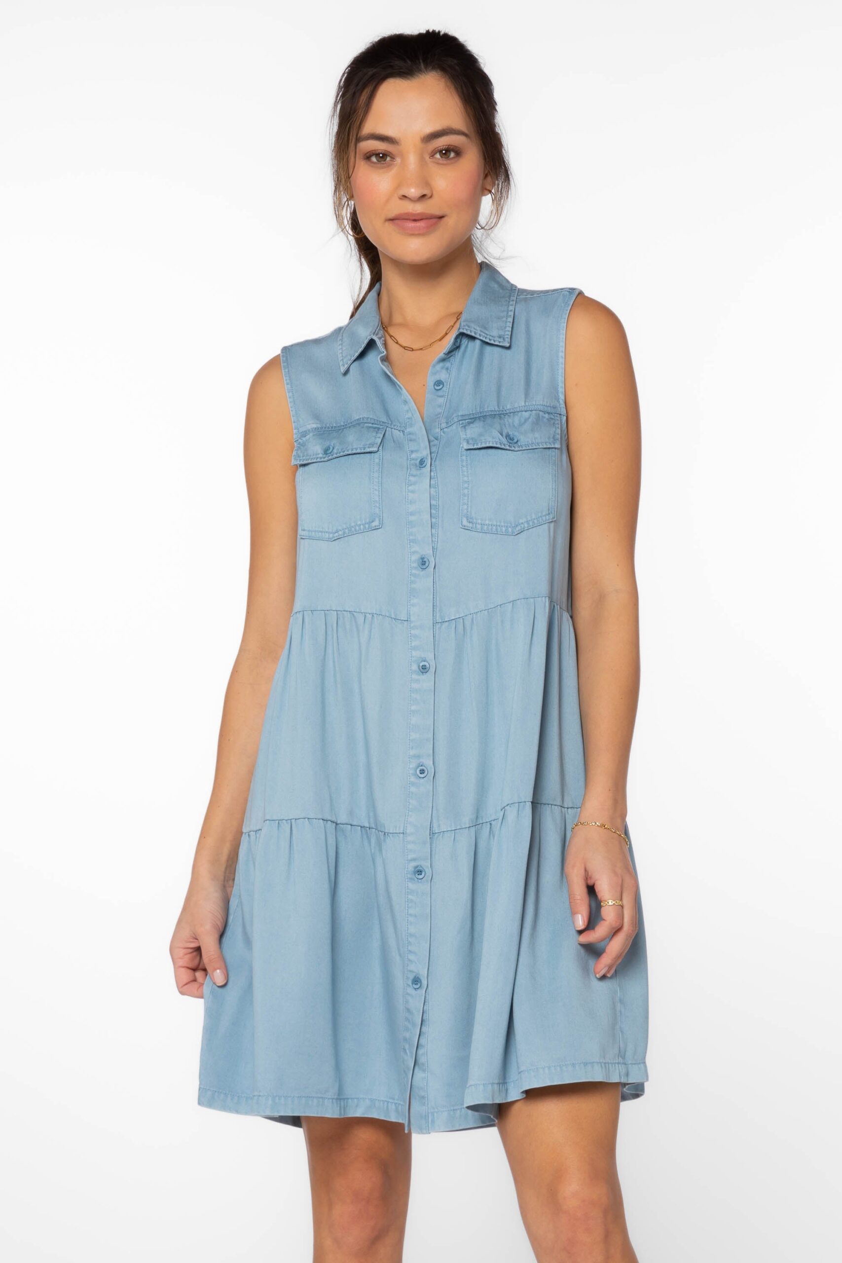 Blue Denim Dress - Image 2
