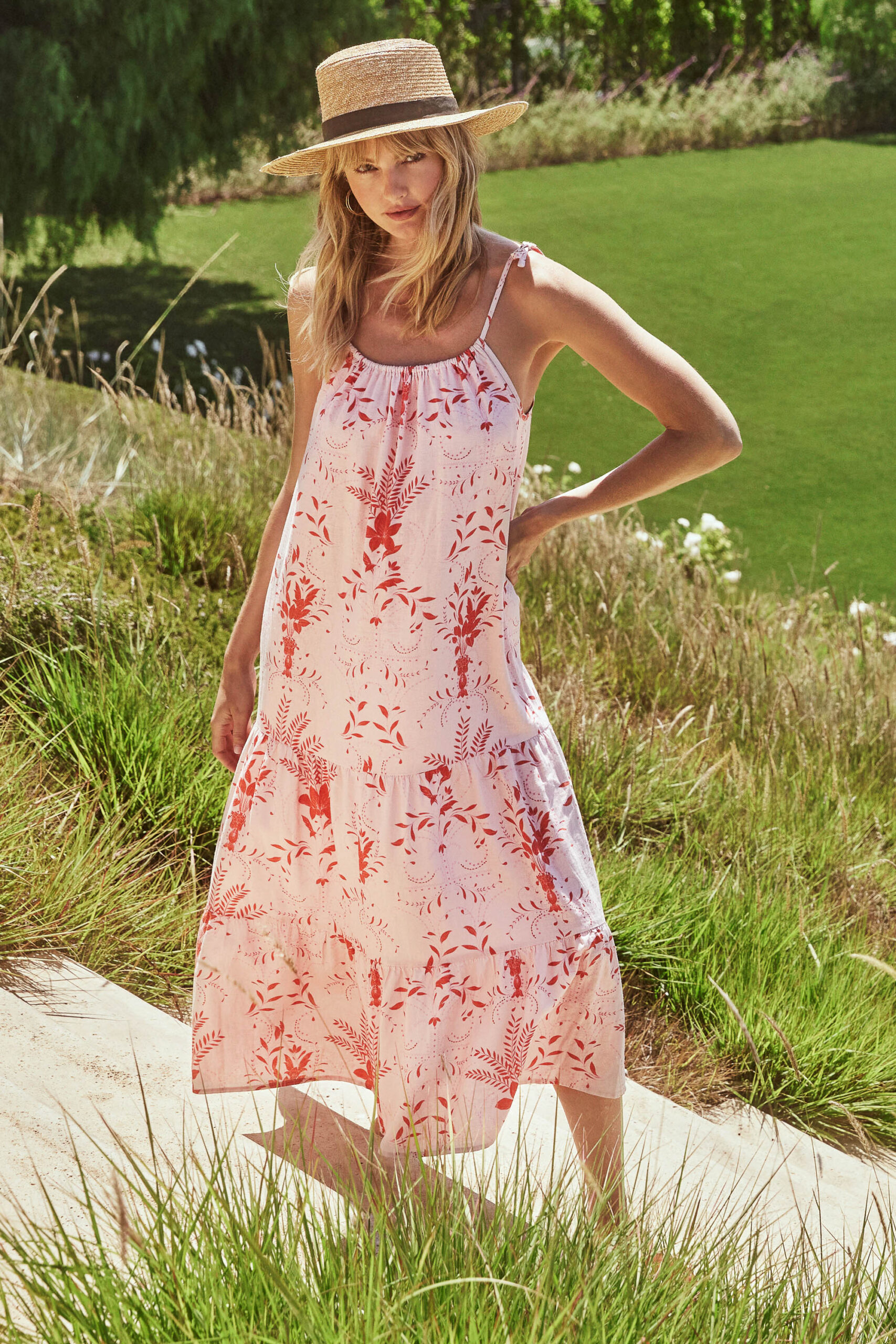 Pink Floral Dress - Image 2